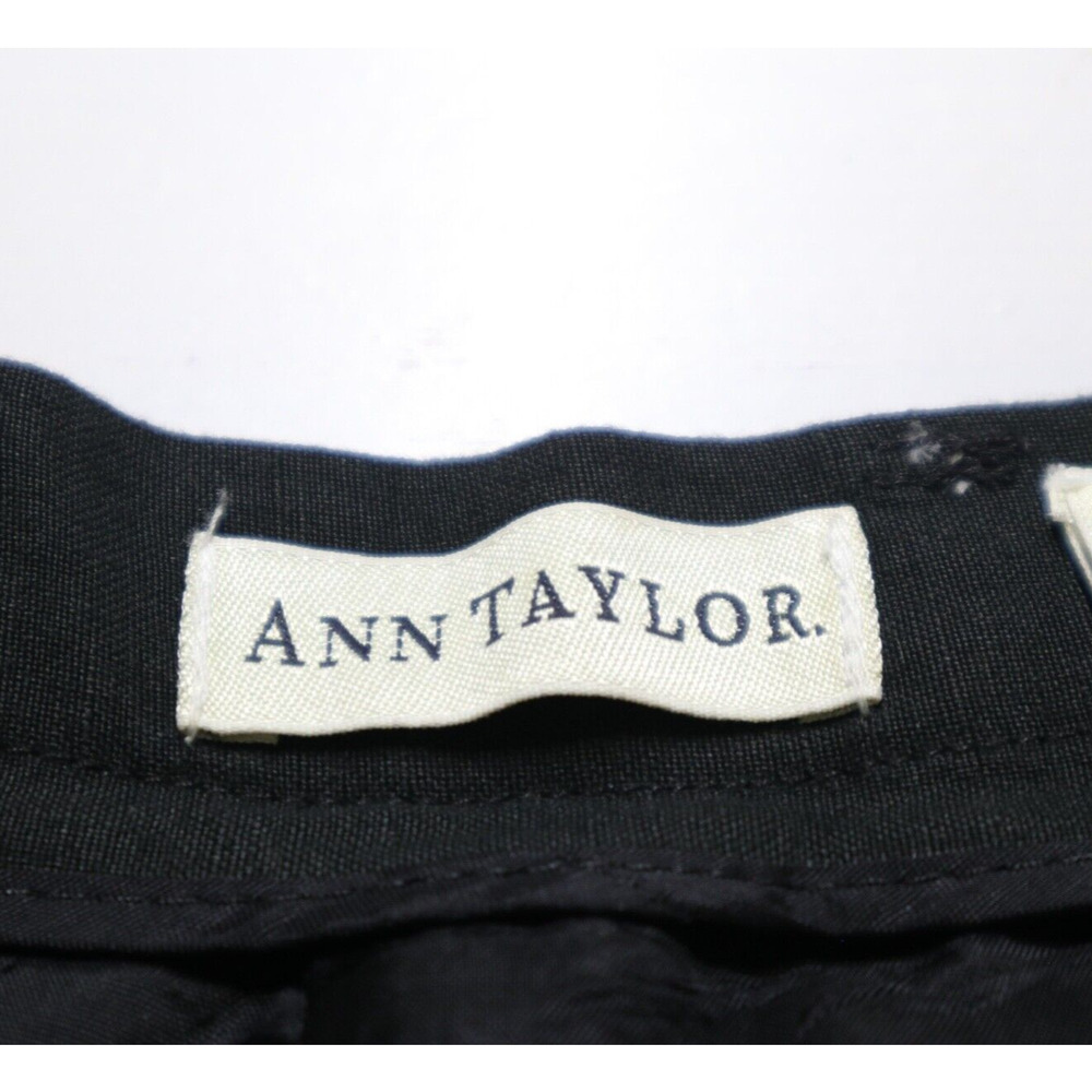 Vintage Ann Taylor Size 12 Linen Blend High Waist Dress Pants Black - Picture 6 of 7
